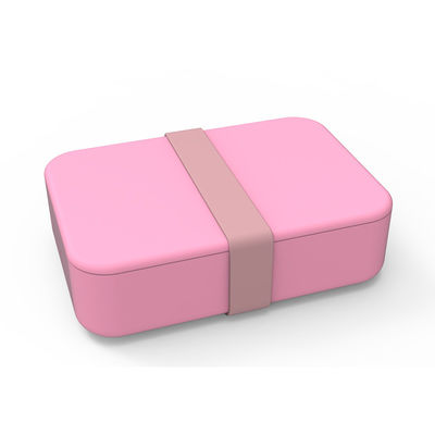 Personalisieren Sie das Logo Portable Food Grade Silikon Rechteck Lebensmittelbehälter Bento Box mit Deckel 3 Gitter
