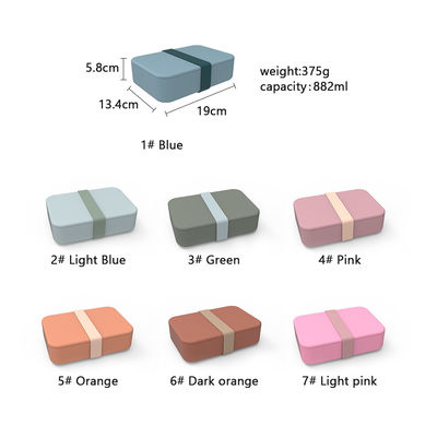 Nahrungsmittelqualität Silikon Salat Mittagsbehälter Wiederverwendbar BPA-frei Mikrowellensicher Anti-Rutschfunktion 0-1L Kapazität