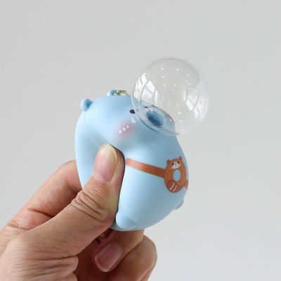 Silikon Capybara Schlüsselanhänger Anhänger Dekompression Squeeze Bags Ornament Stressentlastung Lüftung Spielzeug 80g für Silikon Material