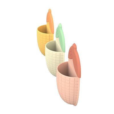 Hübscher Saugbecher in Maissform für Zahnpasta