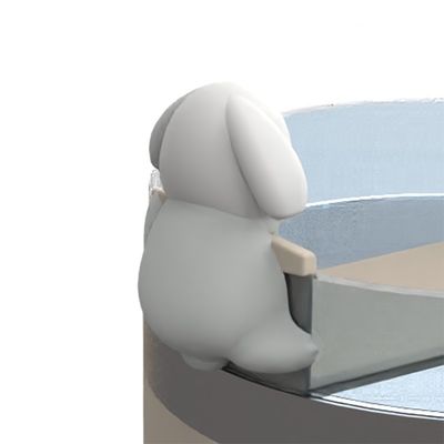 Lieblingliche Tier Silikon Strohdeckel & Flaschenzubehör 4 Stück Tumbler Dekoration Set