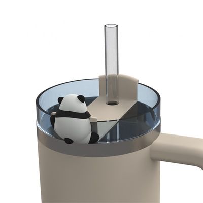 Barzubehör Süßes Zeichentrickfilm Panda Kaninchen Kaninchen Schwein Design BPA-freies Lebensmittel Silicone Aceesoreis für Flaschen Tumblers