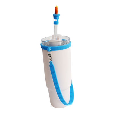 30oz 40oz Tumbler mit Griff Anti-Kratz Silikon Tasse Ärmel und Anti-Rutsch Wasserflasche Griff Gurt