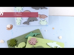 Kundenspezifisches Silikon Montessori formen Puzzlespiel für Kinderkindergarten