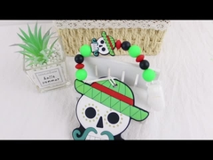 Halloween-Hexen-Hut-Silikon-Baby Teether bunt für die beruhigenden Zahnenschmerz