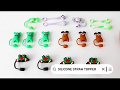 Voll Silikon Strohdeckel in 3D-Design für Stanley Cup Tumblers 6-12mm Stroh / Sippy